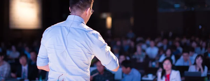 A Direct Seller giving speech