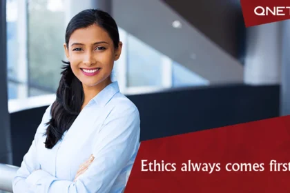 A confident young woman following QNET Code of ethics in direct selling