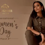 A young woman celebrating Women's day