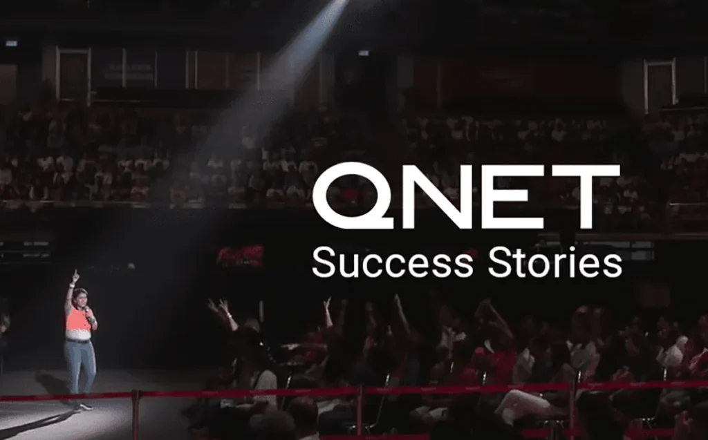 QNET Success Stories - VP Sharfun Shaikh inspiring entrepreneurs with her speech