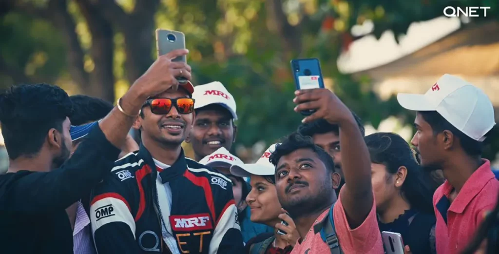 QNET India Chetan Korada Racing