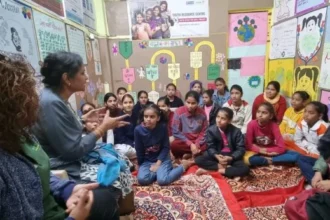 Ms Santhi, RYTHM Foundation meets beneficiaries of 'Safer Cities for Girls'