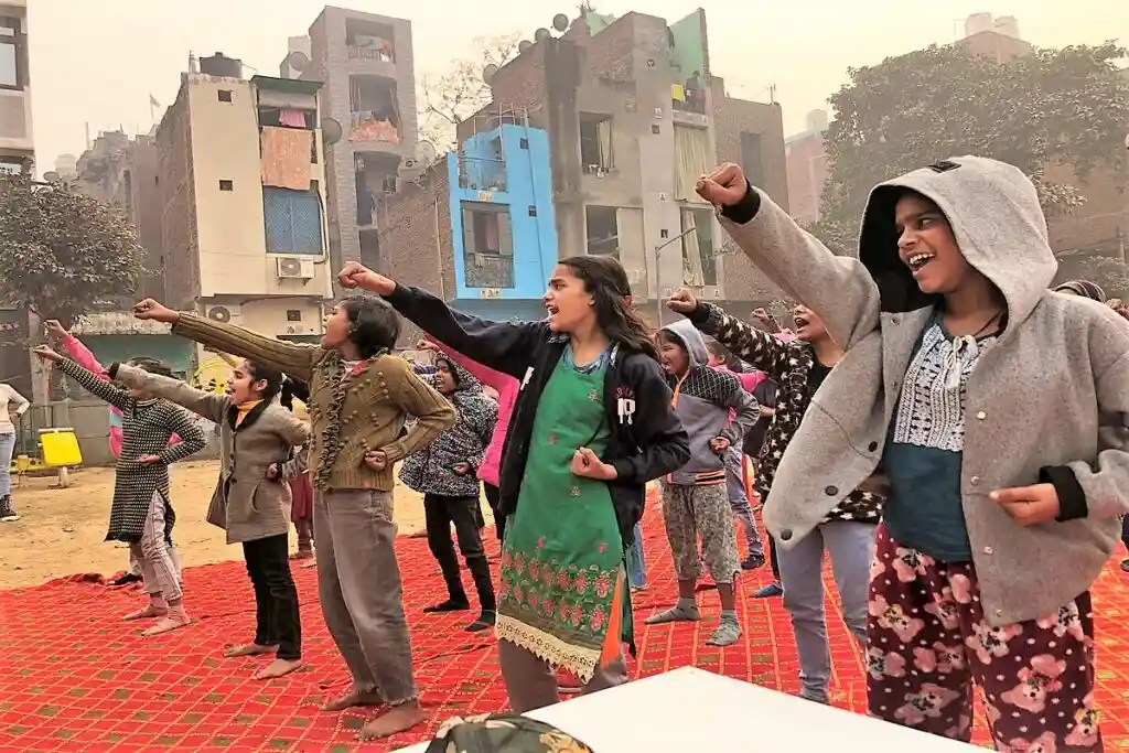 Self-defence classes in Gautampuri a  initiative by RYTHM Foundation - QI Group